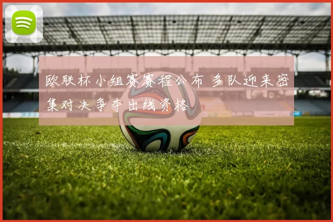 欧联杯小组赛赛程公布 多队迎来密集对决争夺出线资格